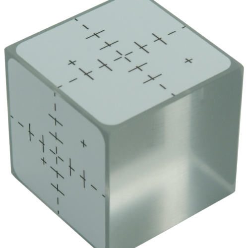 Acrylic Cube Three 2mm Titanium Marker